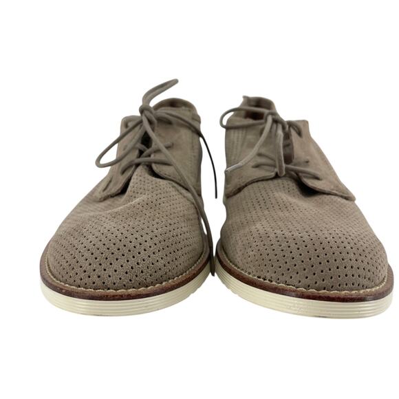 Söfft Simons Suede Oxford Shoes Women’s 9 Beige Perforated Quiet Luxury Comfort - Picture 6 of 12